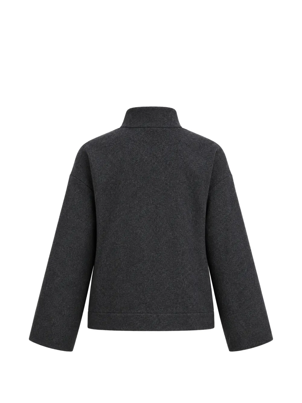 Max Mara high-neck drop-shoulder jacket Grijs
