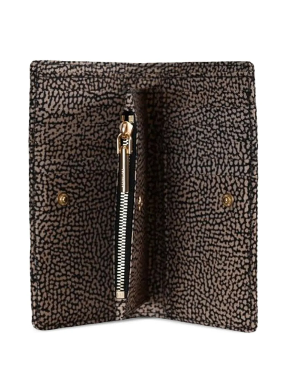 Borbonese Op Occhio di Pernice wallet Beige