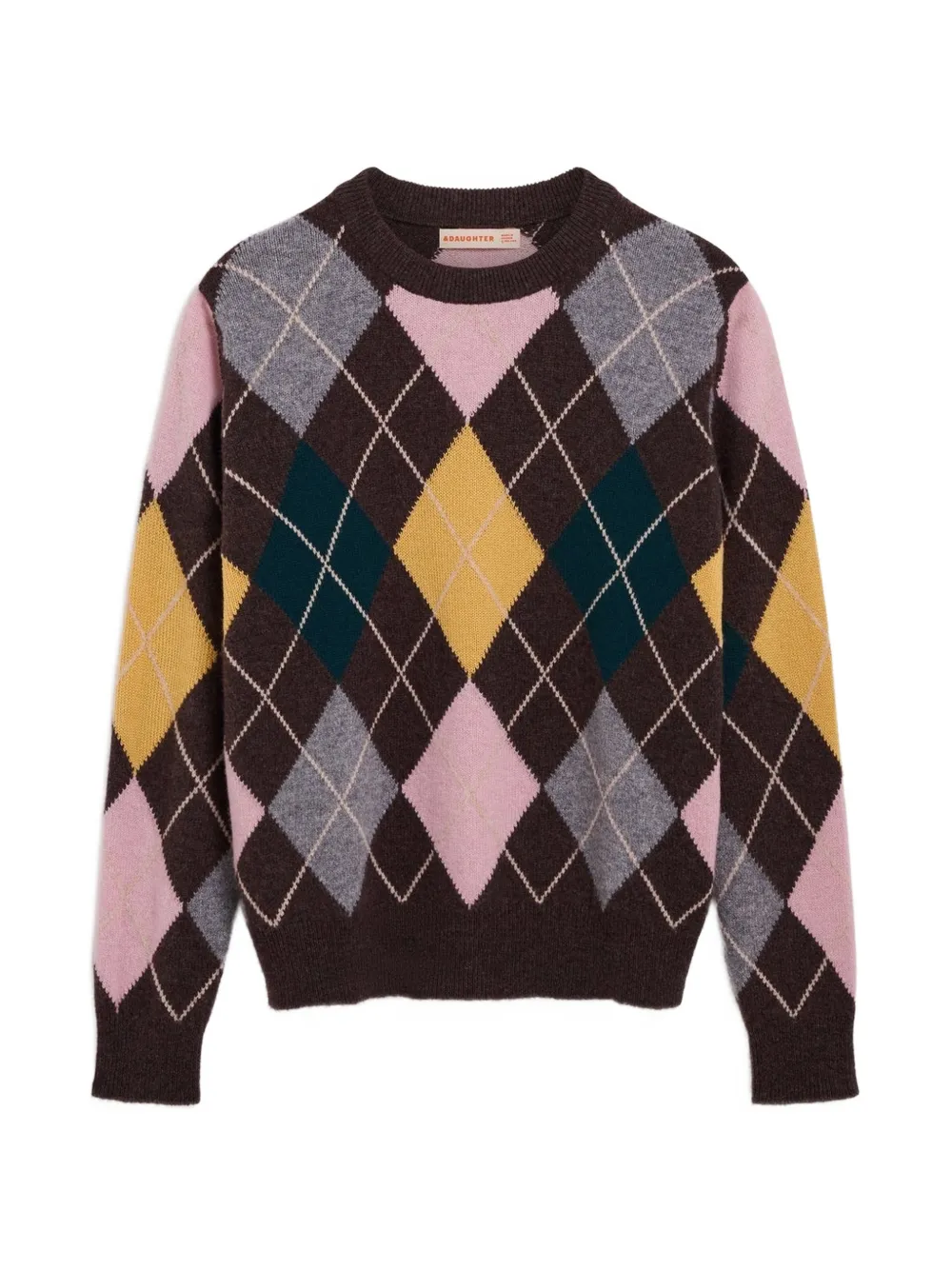 &Daughter Ava argyle wool sweater - Rosa