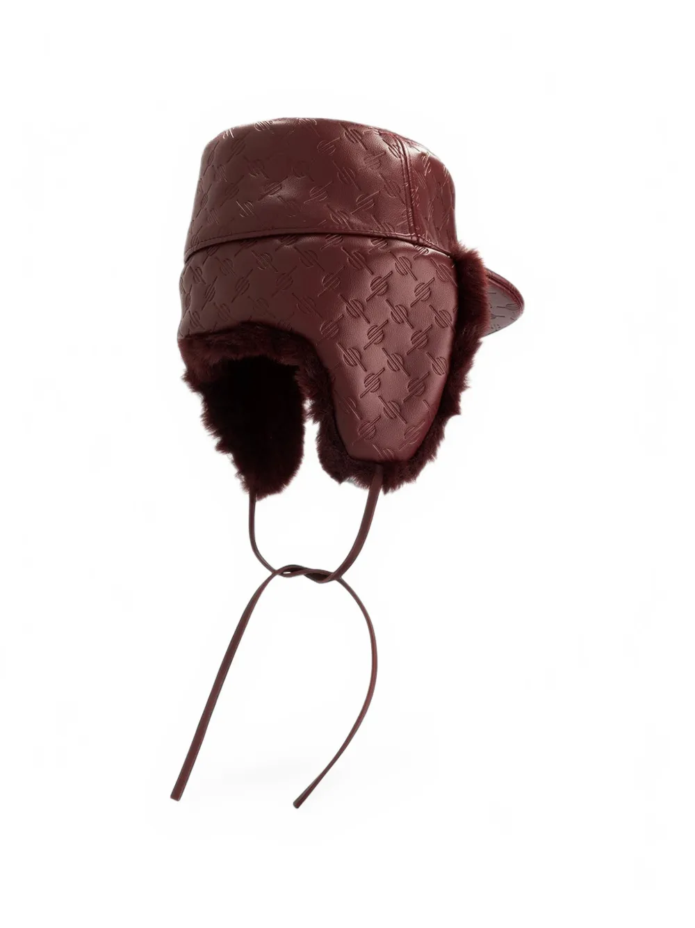 Daily Paper monogram-embossed chapka hat Rood