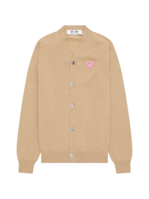 Comme Des Garçons Play heart-patch V-neck cardigan