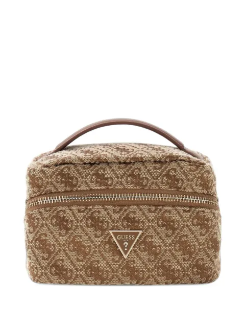 GUESS USA jacquard logo-pattern beauty case