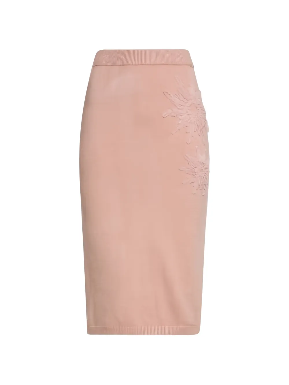 FRACOMINA floral-appliqué midi pencil skirt Roze