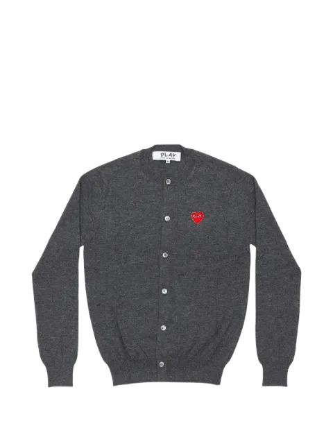 Comme Des Garçons Play rhinestone-embellished heart cardigan