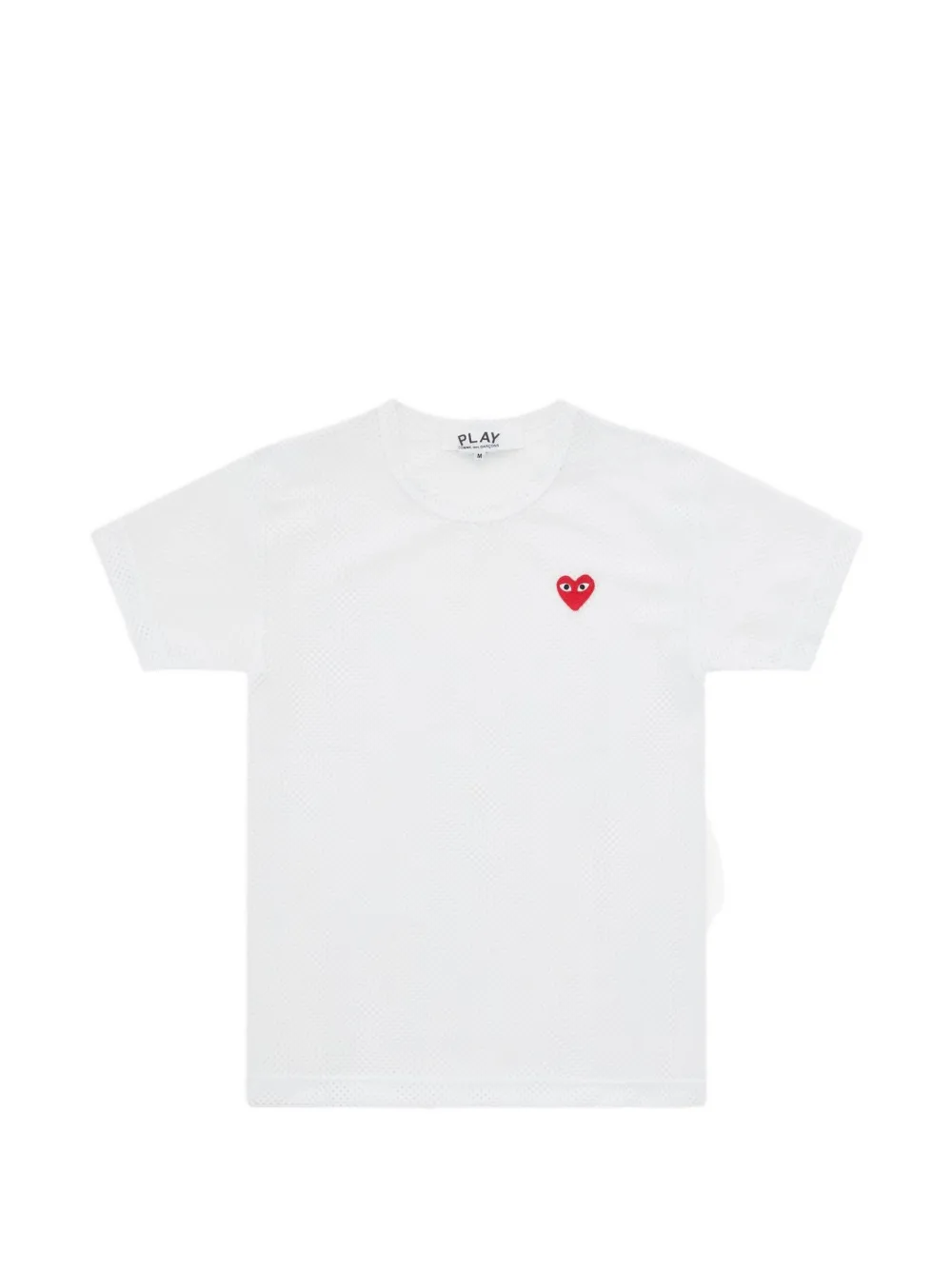 Comme Des Garçons Play Heart-patch T-shirt In White
