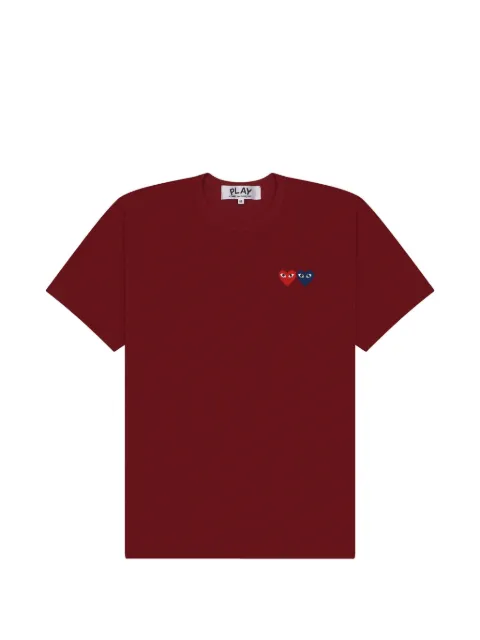 Comme Des Garçons Play double heart-patch T-shirt
