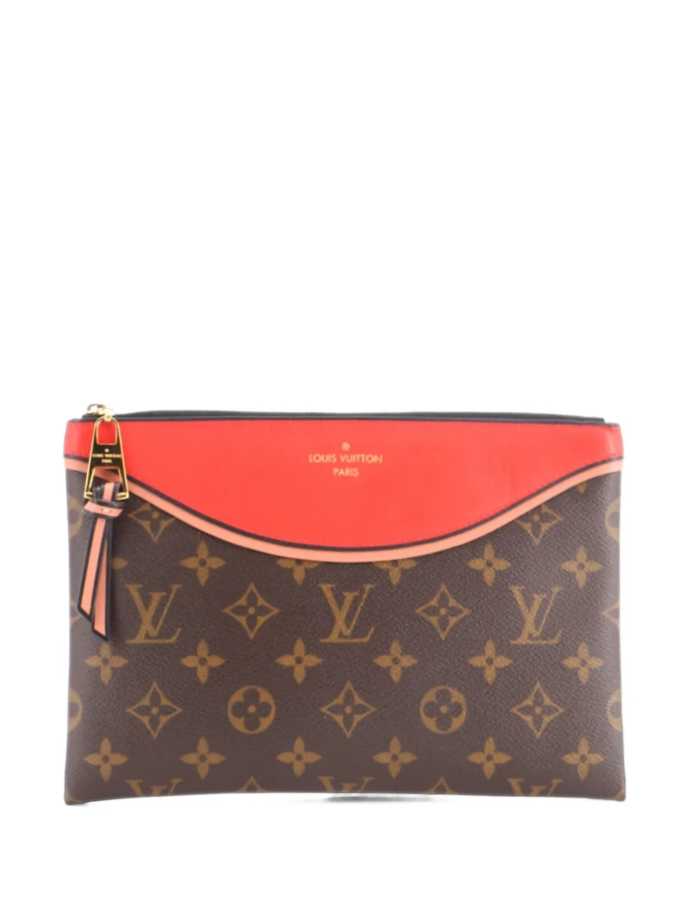 Louis Vuitton Pre-Owned Tuileries Pochette NM Monogram Canvas with Leather clutch bag - Rosso