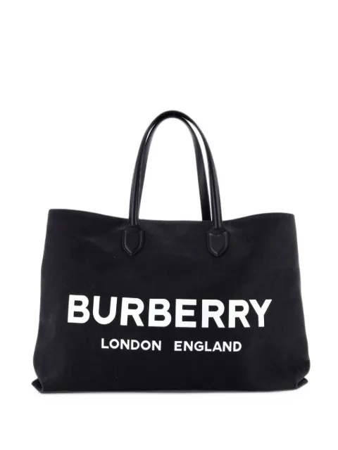 Burberry Pre-Owned Lewes Logo Canvas XL tote bag