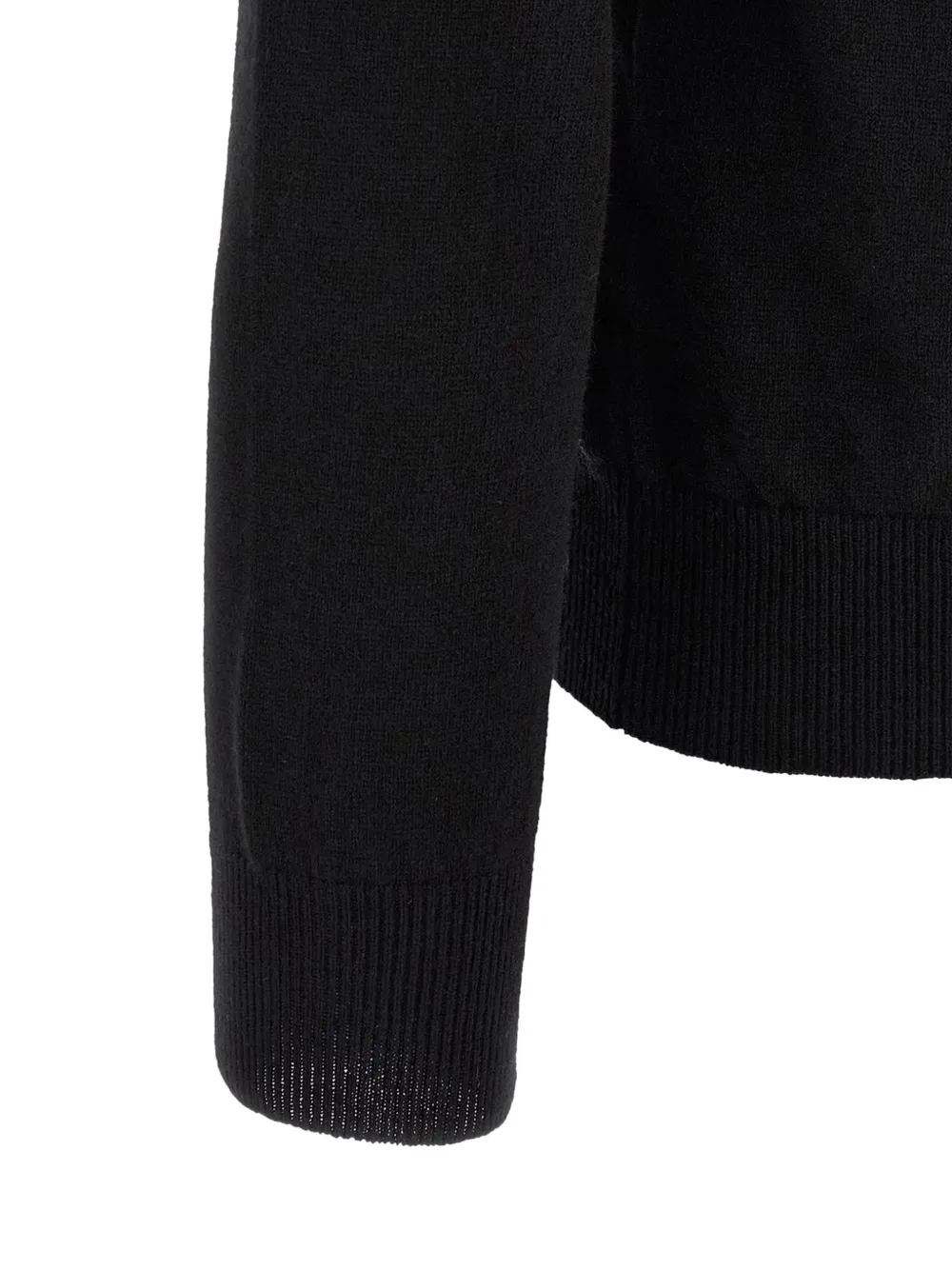 Comme Des Garçons Play heart-patch V-neck cardigan Zwart