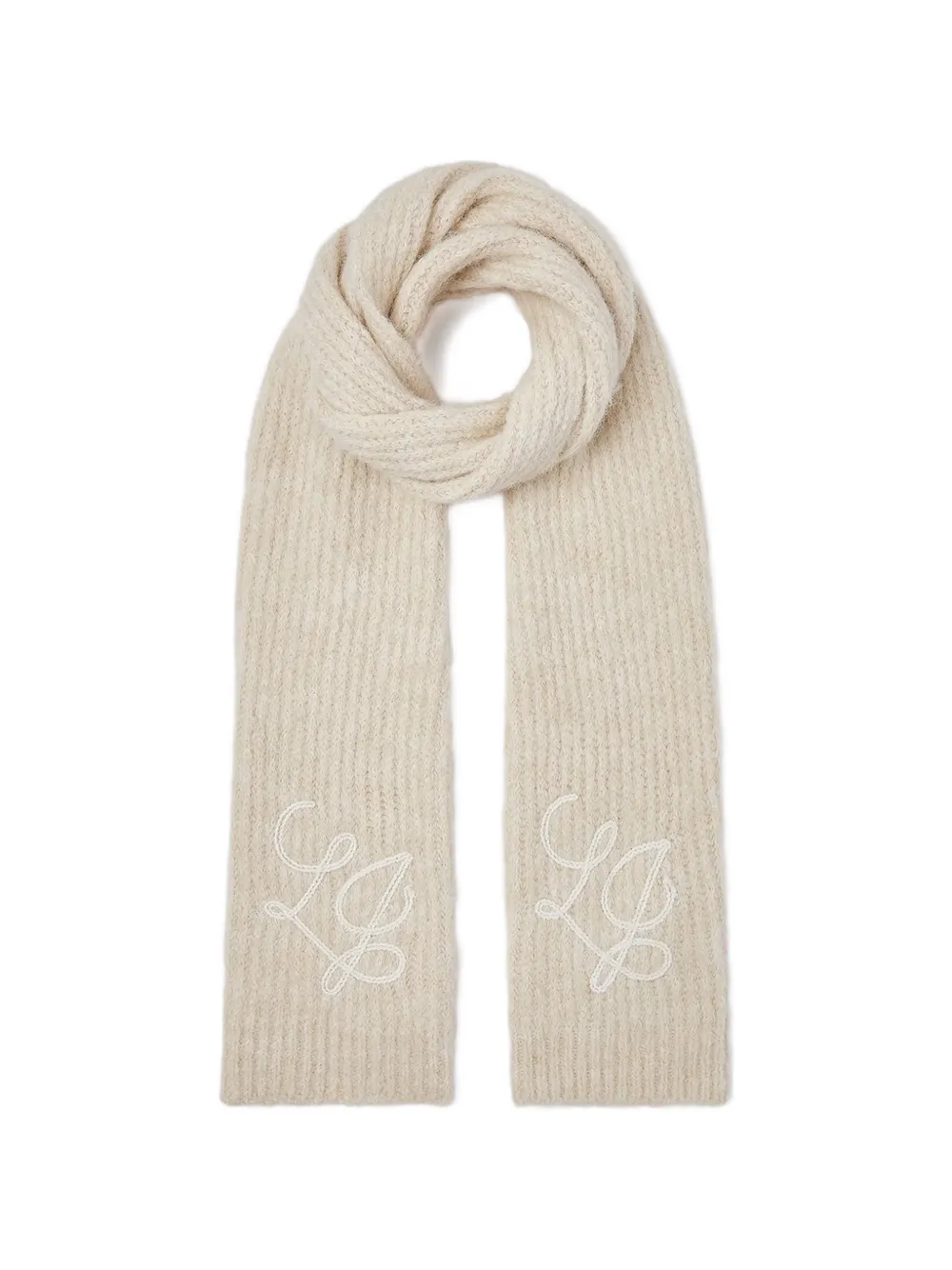 LIU JO scarf in a wool blend Beige