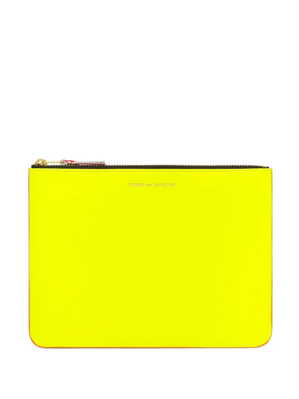 Comme Des Garçons Wallet Super Fluo leather wallet - Giallo