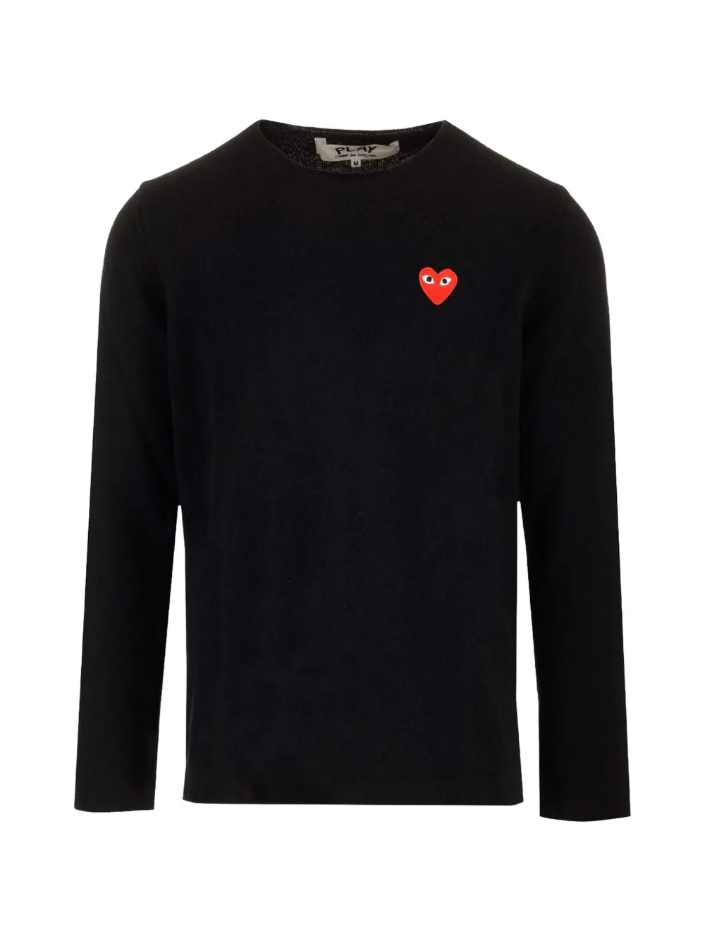 Comme Des Garçons Play heart-patch sweater Zwart