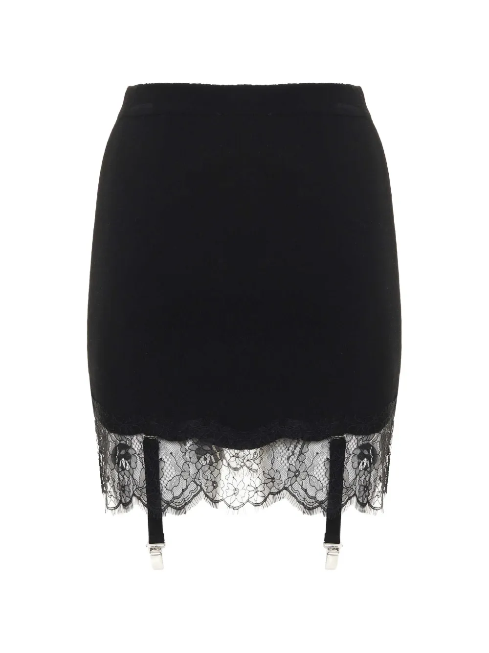 Giuseppe Di Morabito lace-trim suspender skirt Zwart