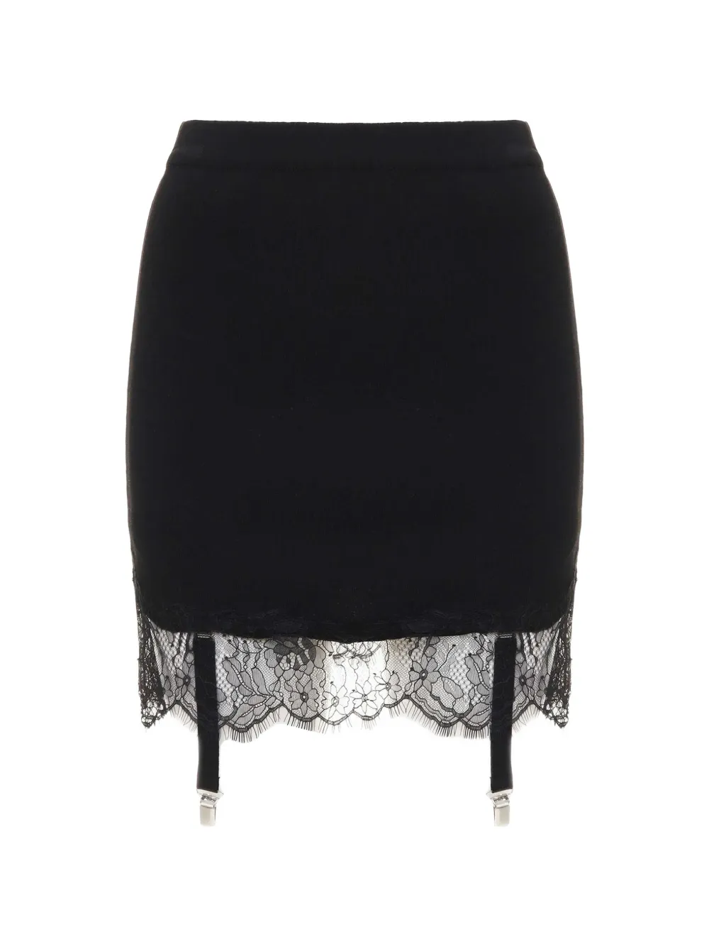 Giuseppe Di Morabito lace-trim suspender skirt Zwart