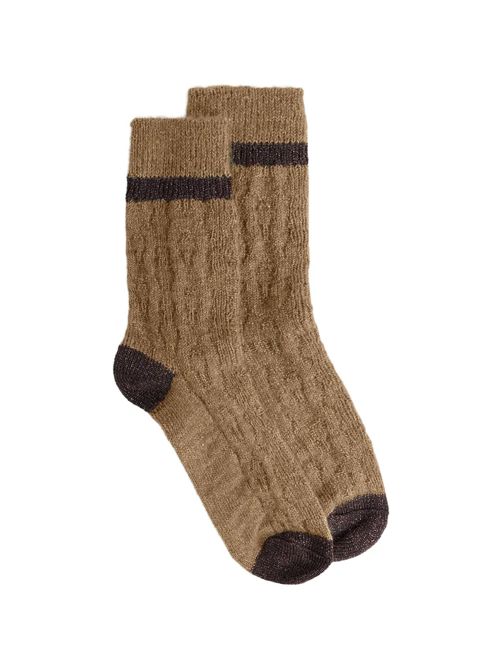 MOMONÌ Aiva cable-knit socks - Braun