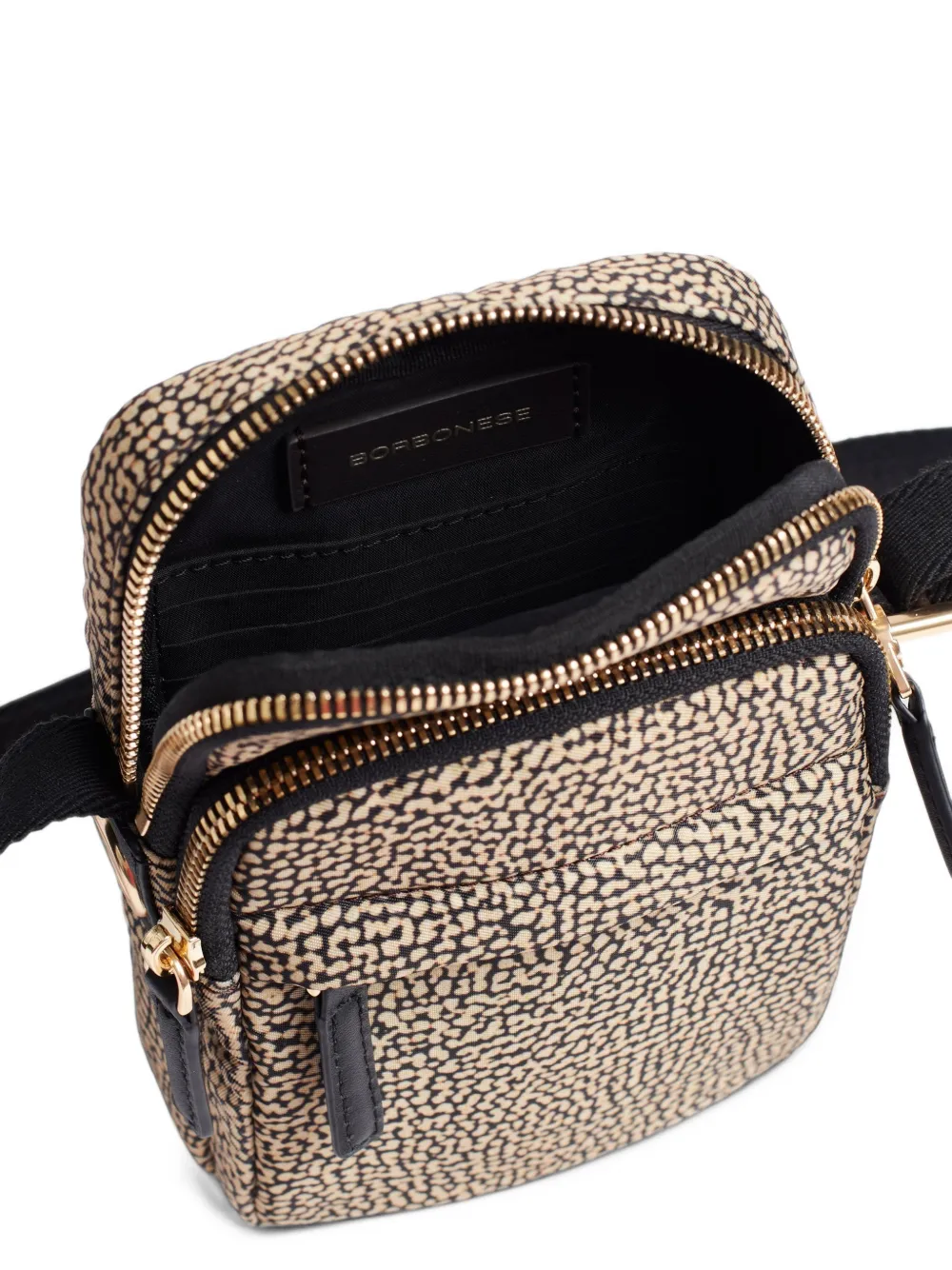 Borbonese O.P. print shoulder bag Bruin