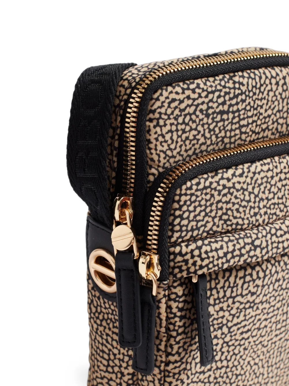 Borbonese O.P. print shoulder bag Bruin