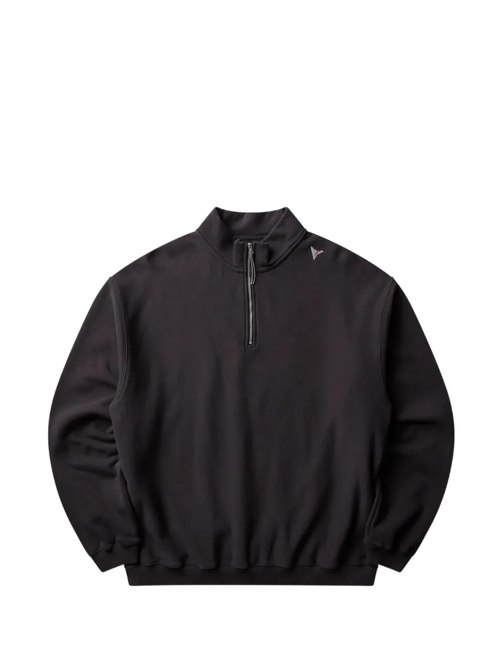 Roa Logo-embroidered Half-zip Sweatshirt In Black