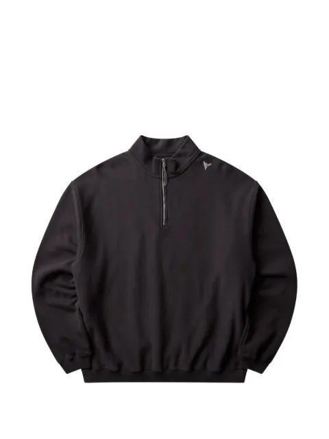 ROA logo-embroidered half-zip sweatshirt