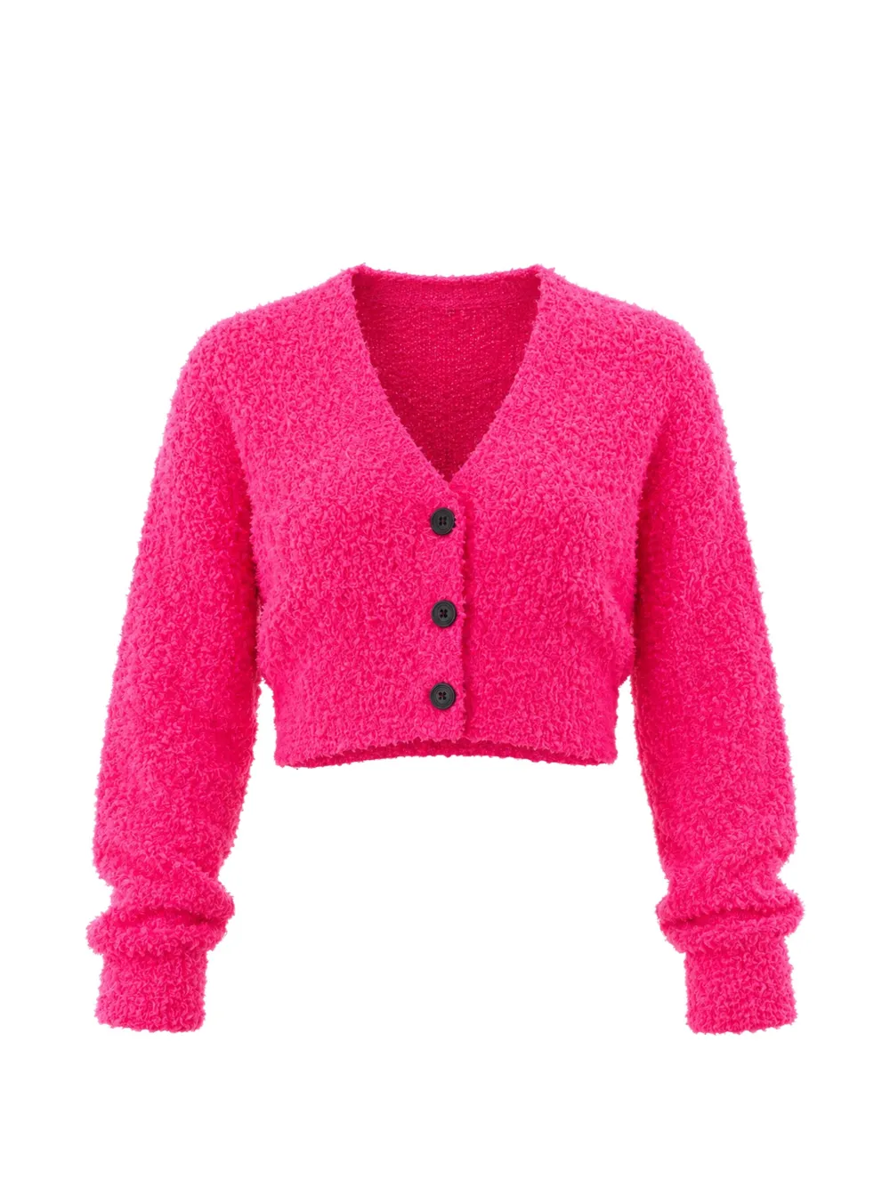 Karl Lagerfeld bouclé cropped cardigan - Rosa