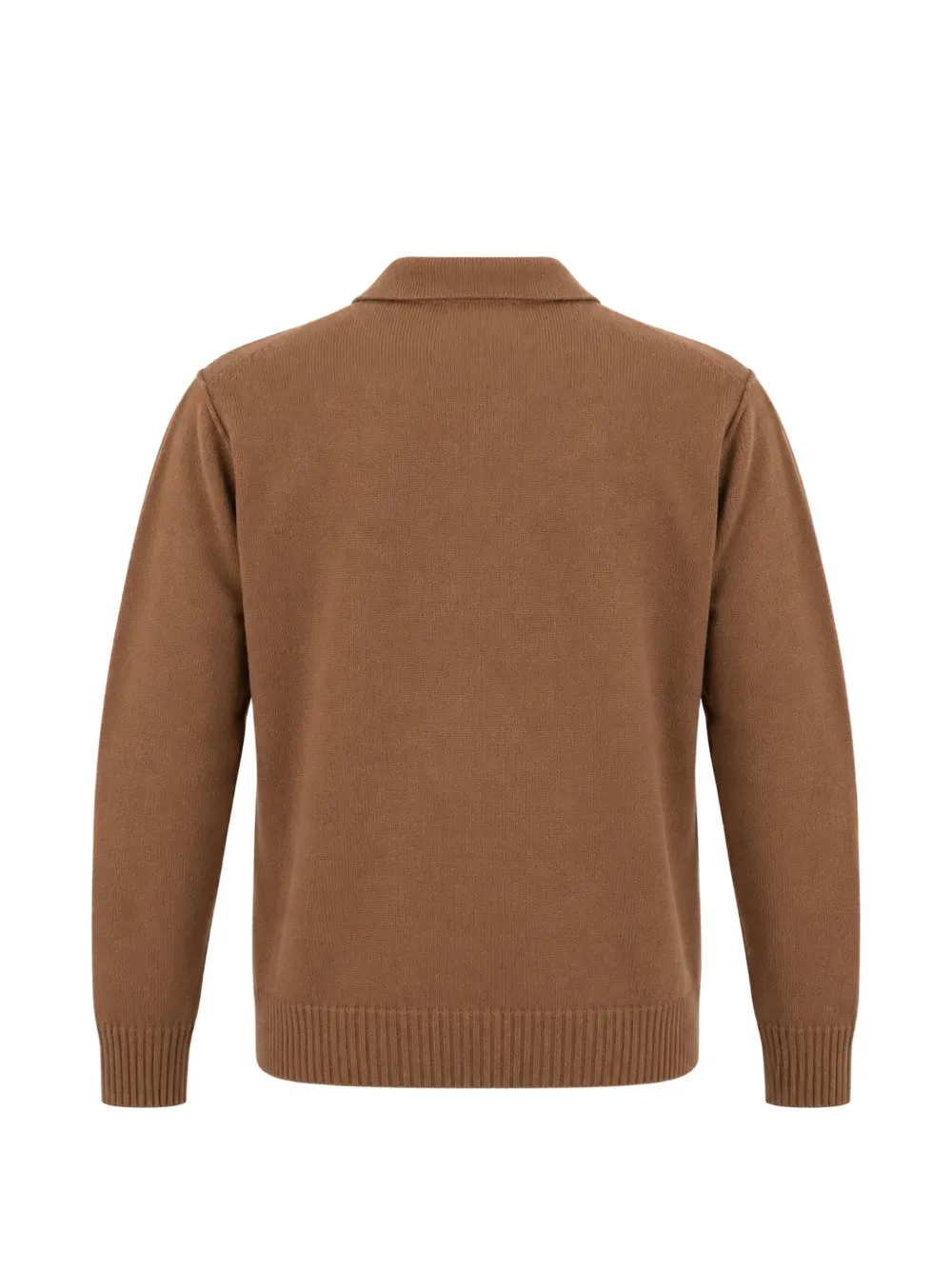 Daniele Fiesoli wool long-sleeve polo shirt Bruin
