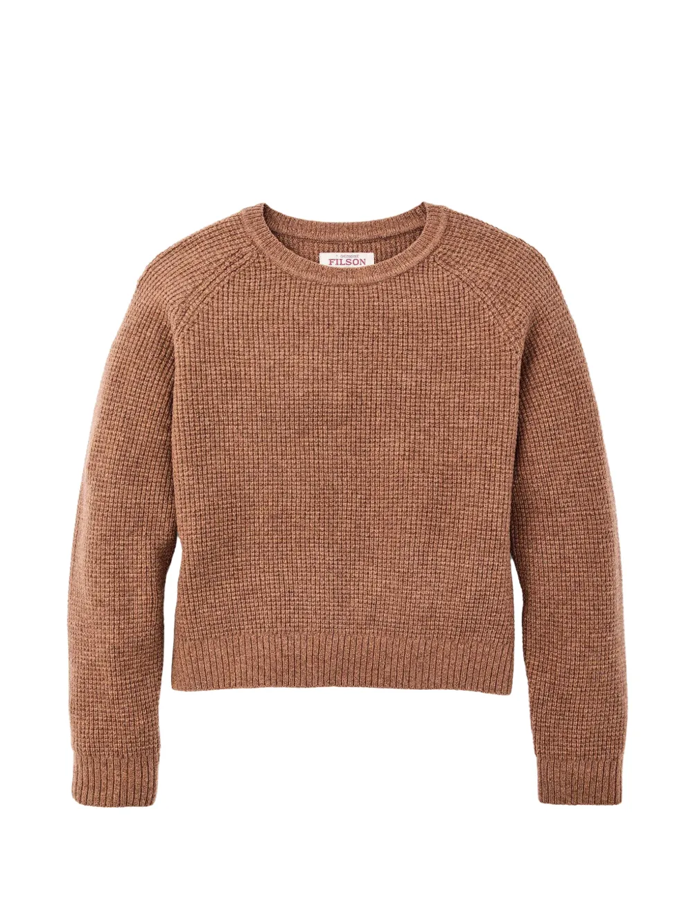 Filson waffle-knit wool sweater - Marrone