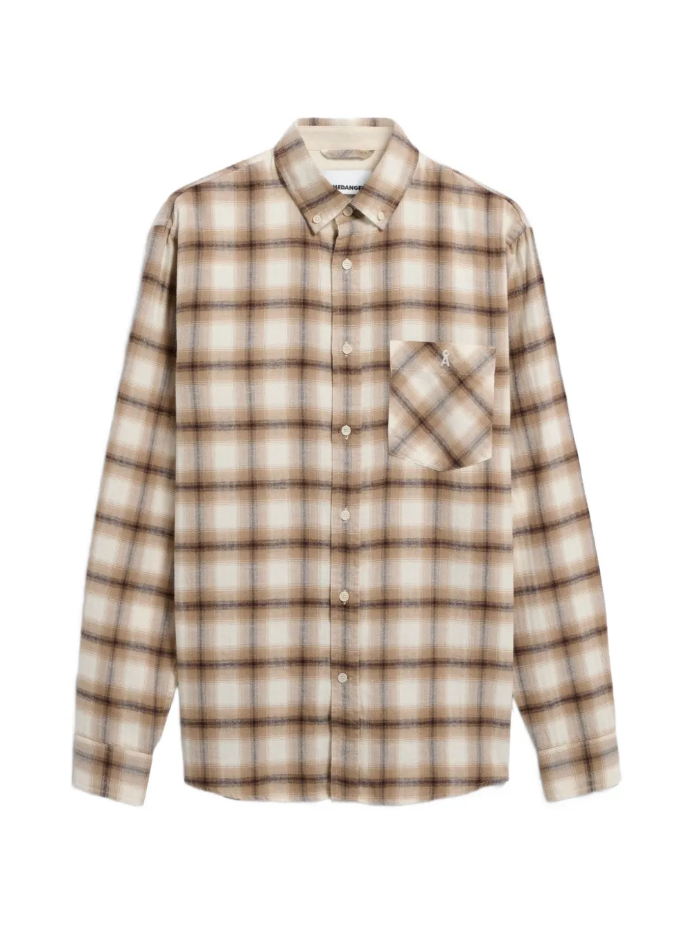 Armedangels Check Long-sleeve Shirt In Neutral