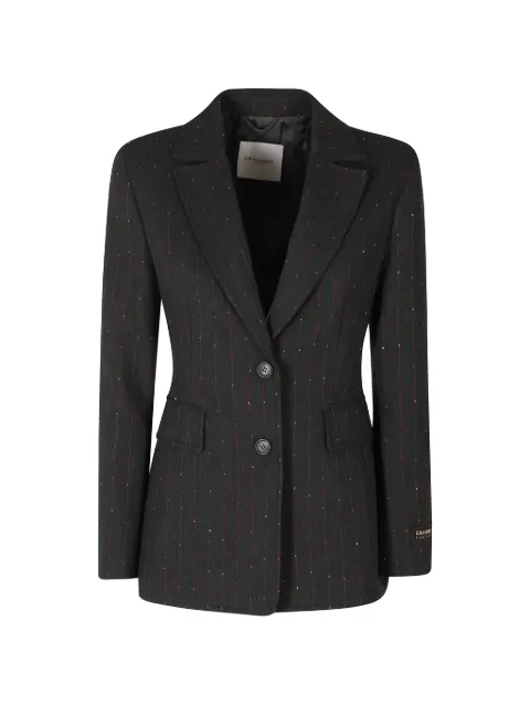 Ermanno Scervino pinstripe crystal-embellished blazer