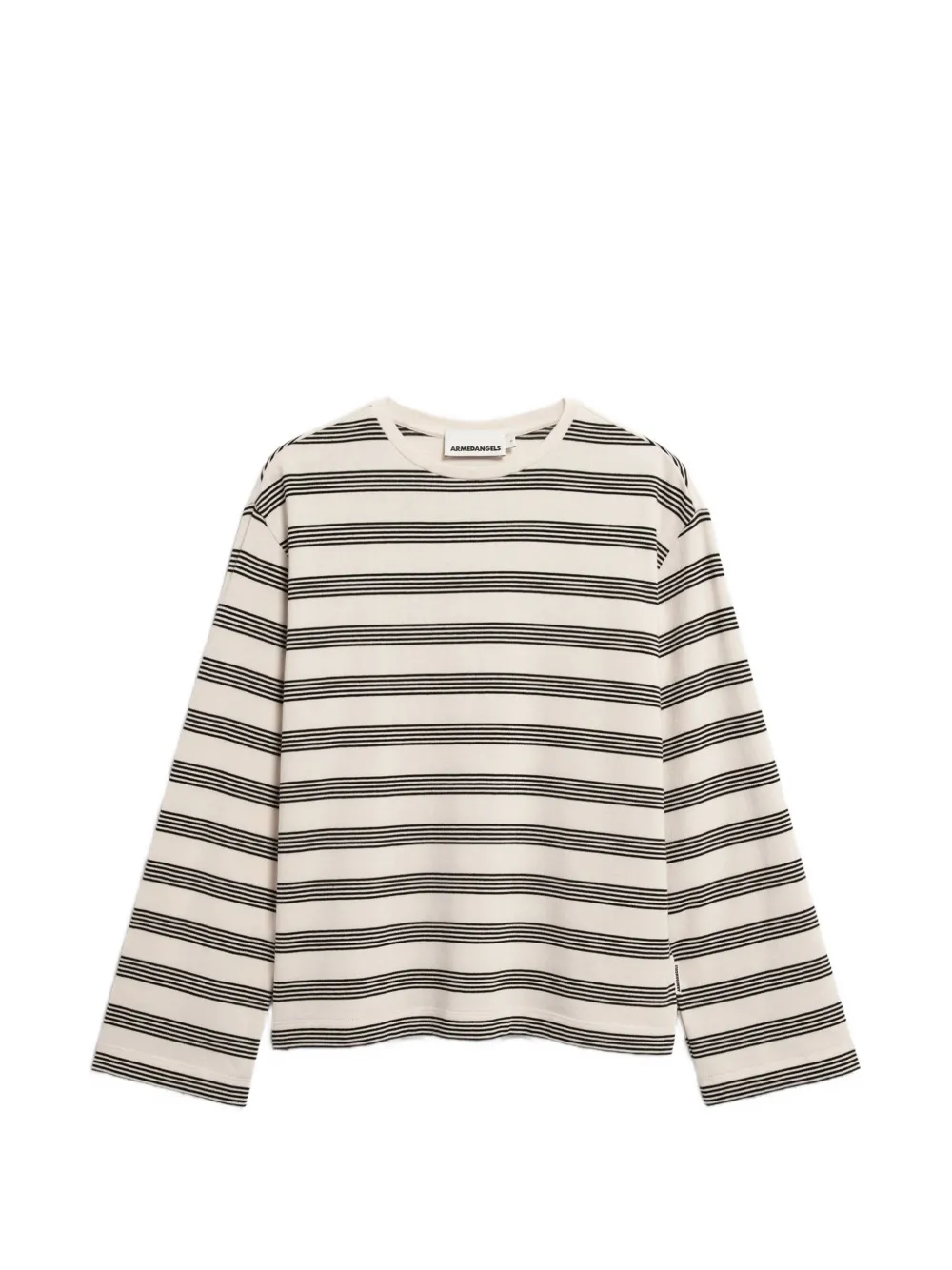 Armedangels Marynaa Striped Long-sleeve T-shirt In White