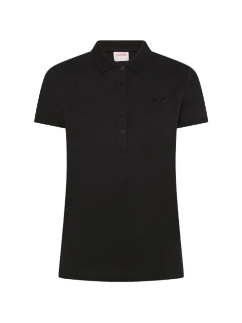 Sun68 logo-embroidered polo shirt
