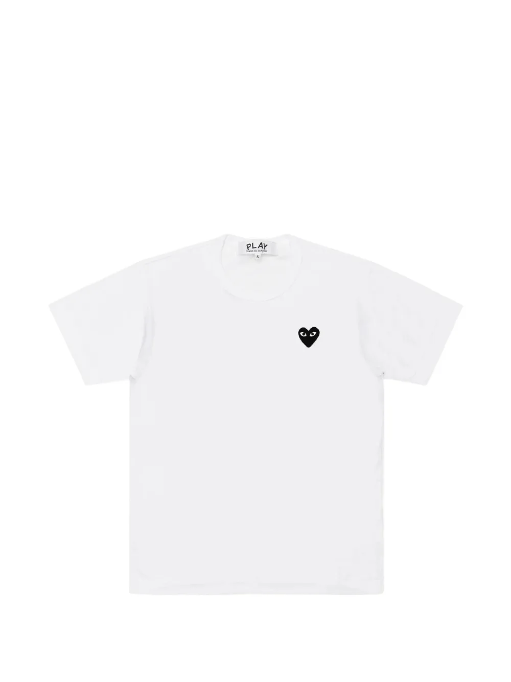 Comme Des Garçons Play logo-print heart-patch T-shirt Wit