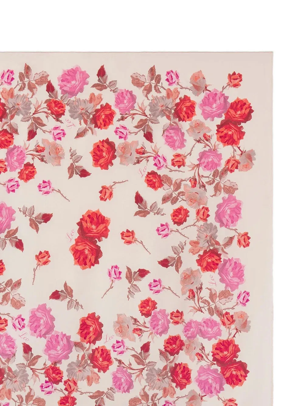 FRAME Lucky floral-print scarf Roze