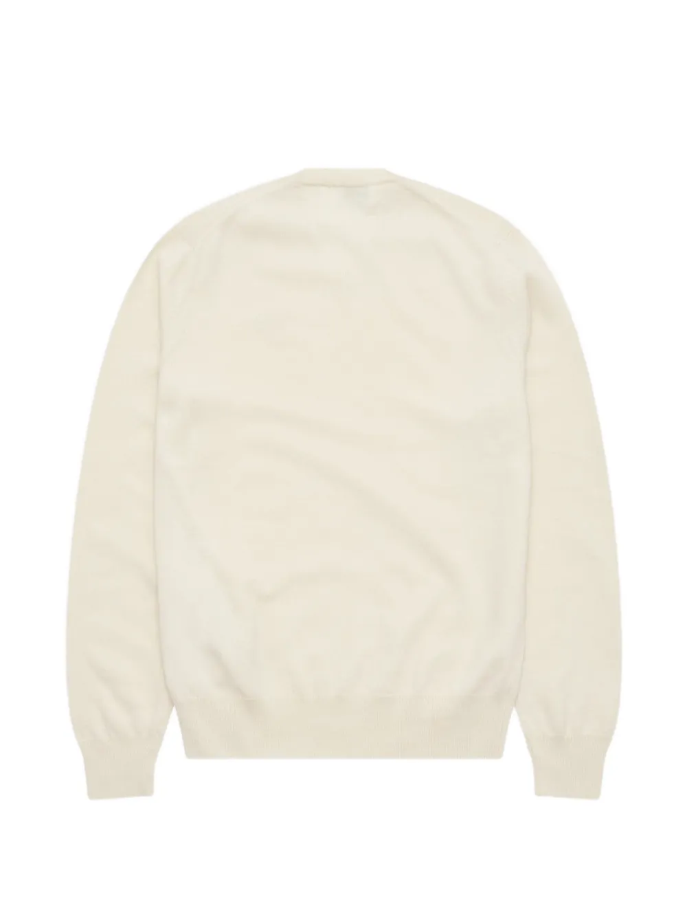 Comme Des Garçons Play heart-patch V-neck sweater Wit