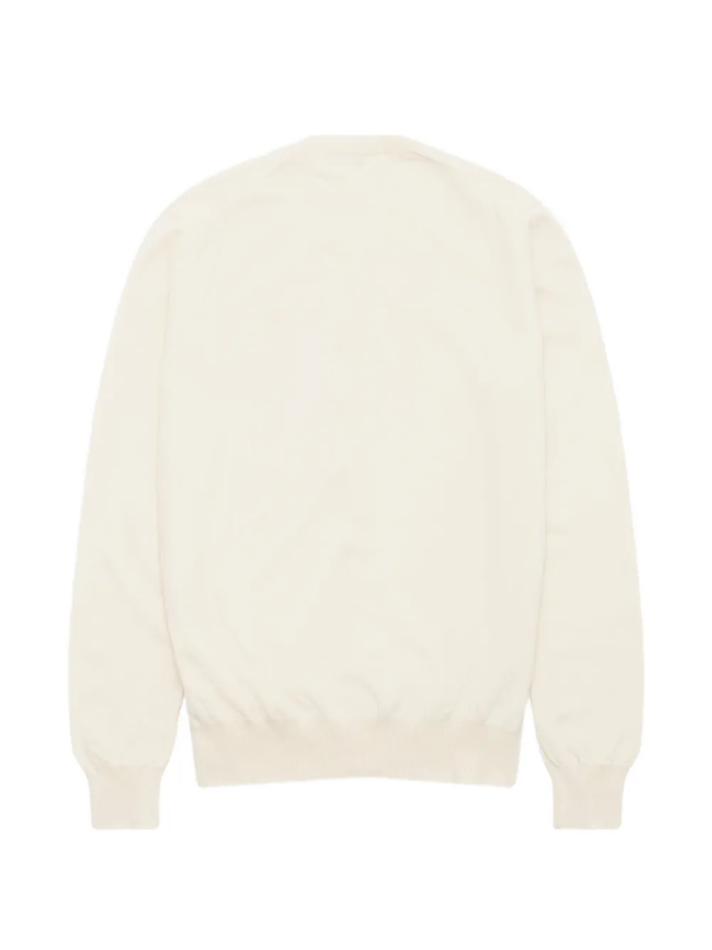 Comme Des Garçons Play heart-patch round-neck cardigan Wit