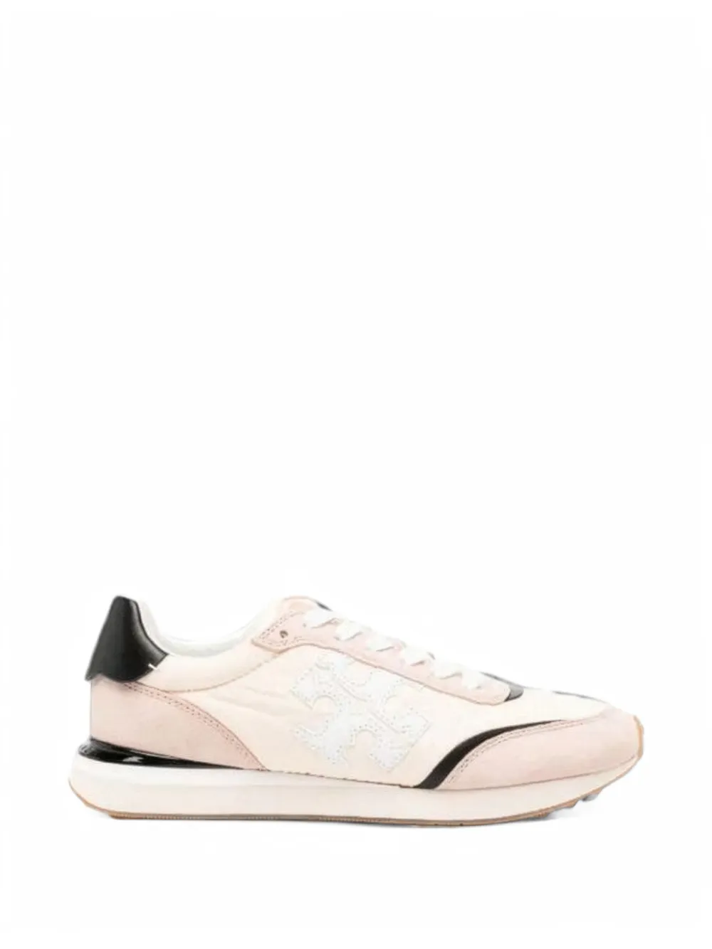 Tory Burch Destiny suede-panel sneakers - Nude