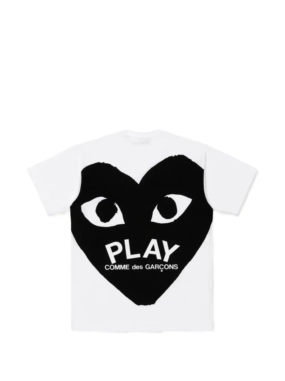 Comme Des Garçons Play heart-print logo-patch T-shirt Wit
