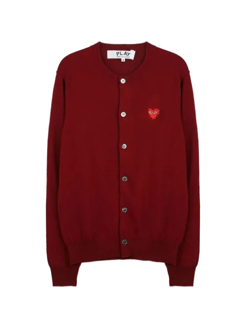 Comme Des Garçons Play rhinestone-embellished round-neck cardigan