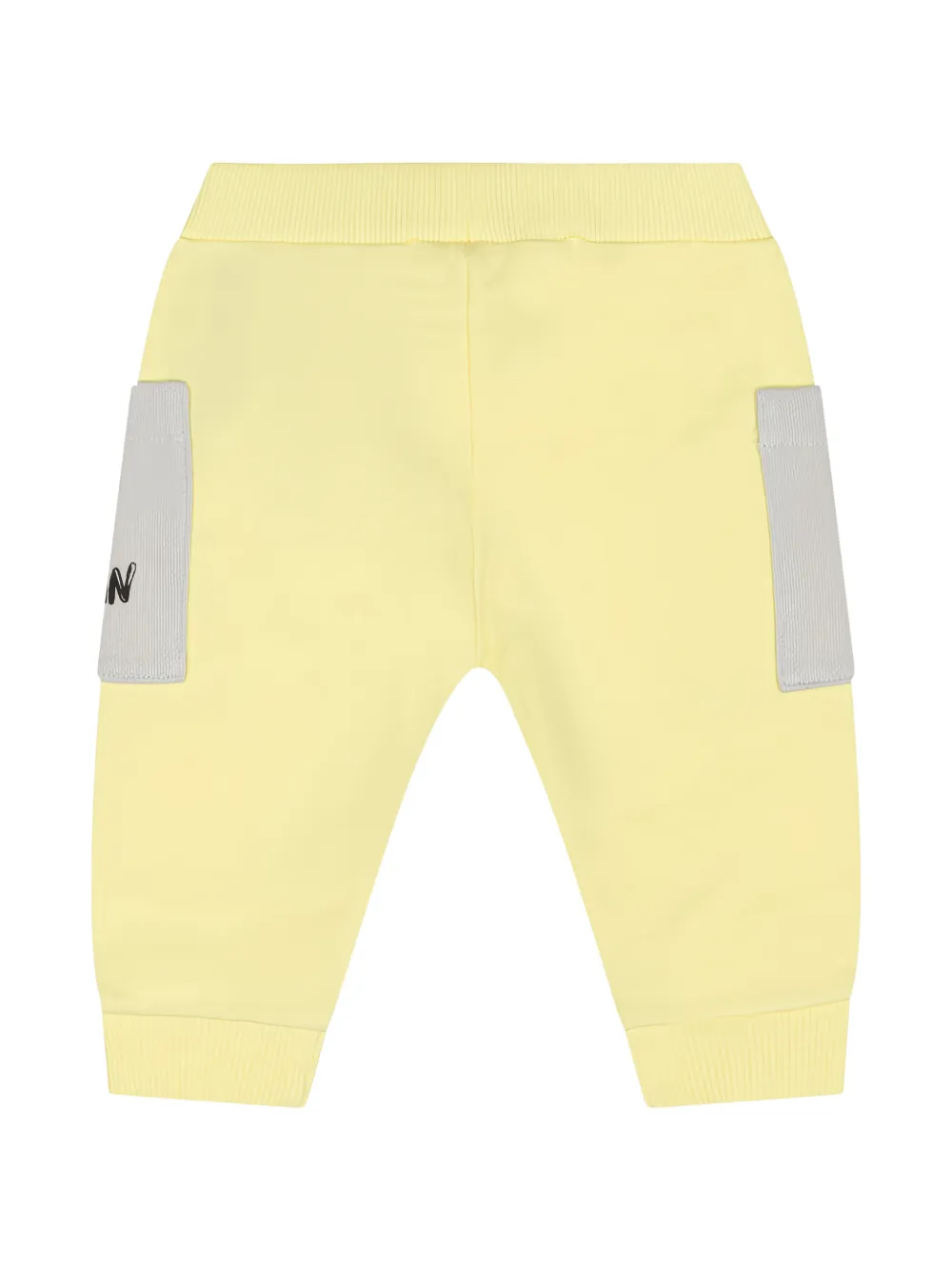 Balmain Kids logo-print track pants Geel