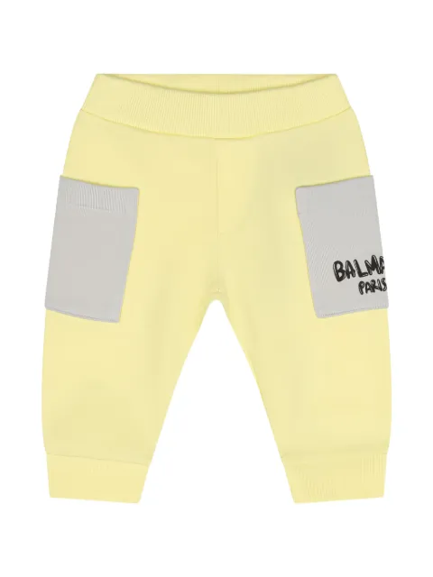 Balmain Kids logo-print track pants