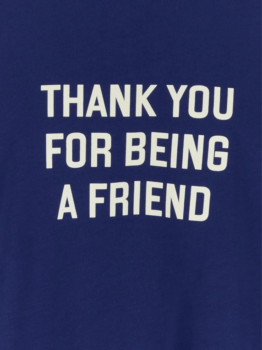 AMI Paris slogan-print long-sleeved T-shirt Blauw