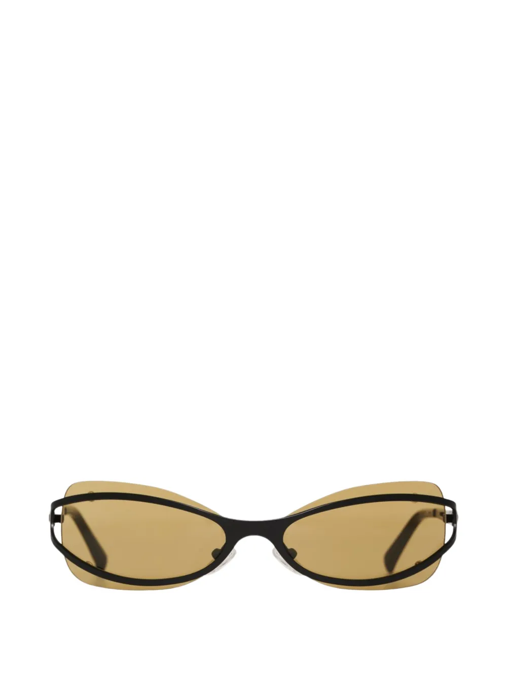 BRU eyewear Cannon geometric-frame sunglasses Zwart