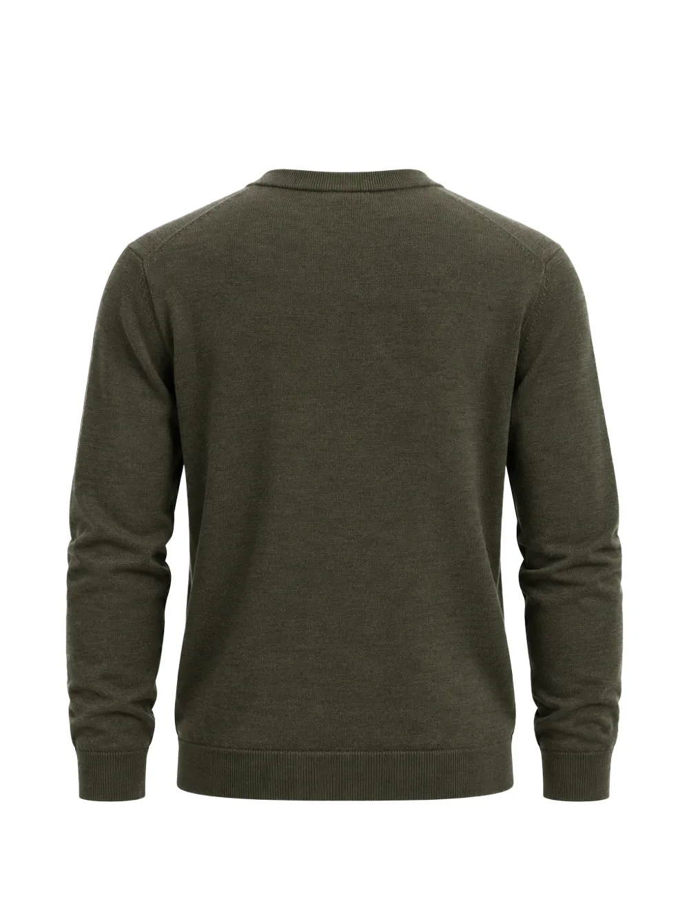 SELECTED crew-neck merino sweater Groen
