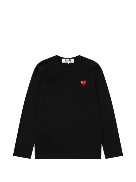 Comme Des Garçons Play heart-patch long-sleeve T-shirt