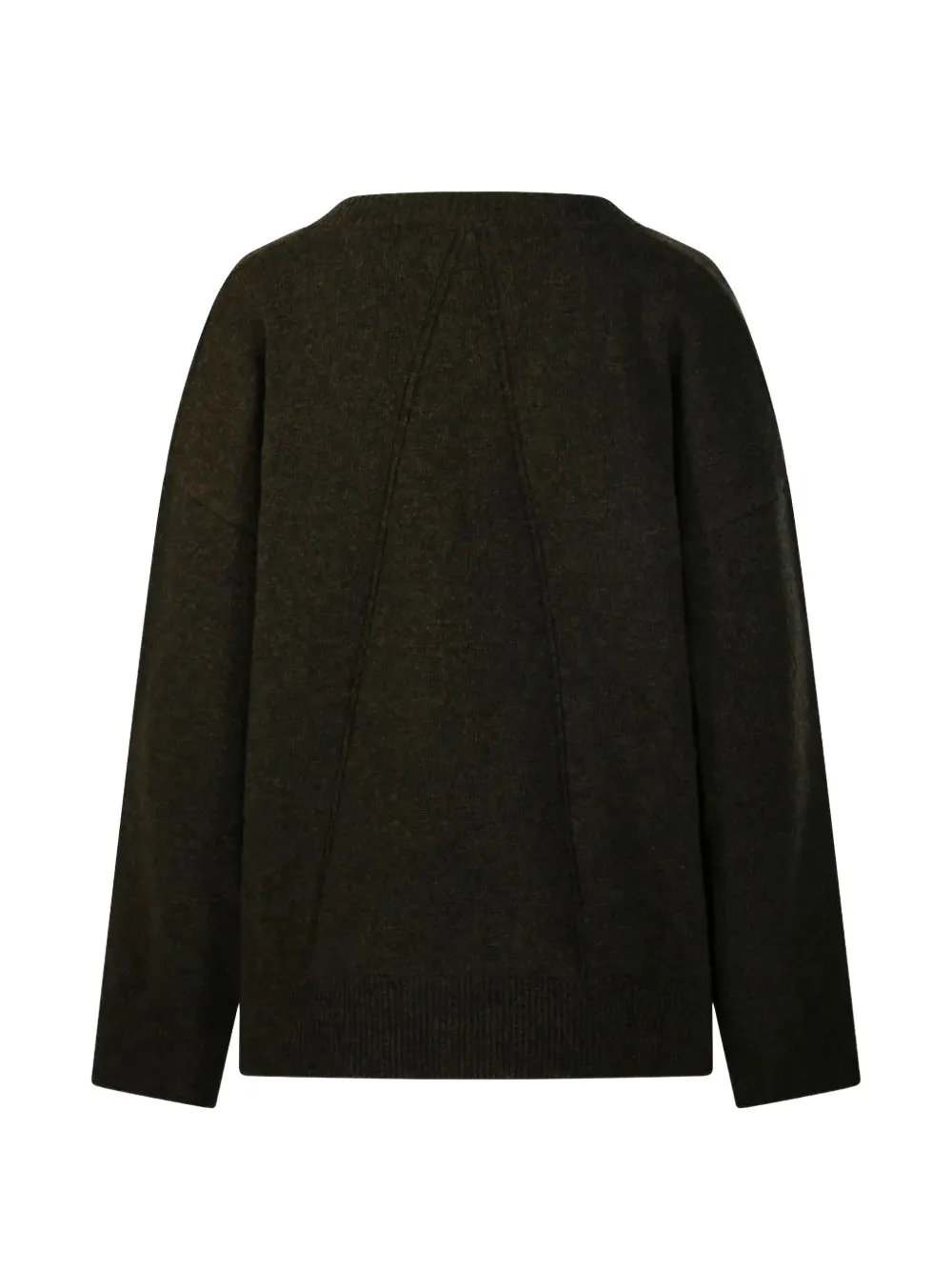 Roberto Collina V-neck knitted sweater Groen