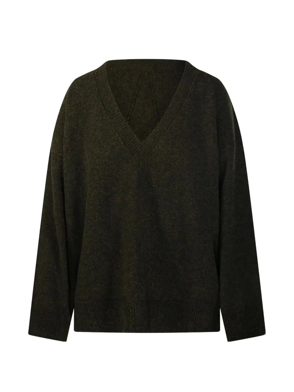Roberto Collina V-neck knitted sweater - Grün
