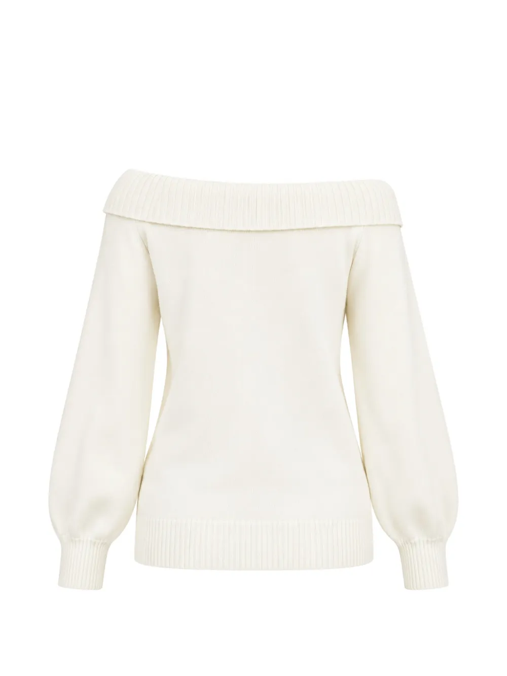 TWINSET crystal-embellished off-shoulder sweater Beige