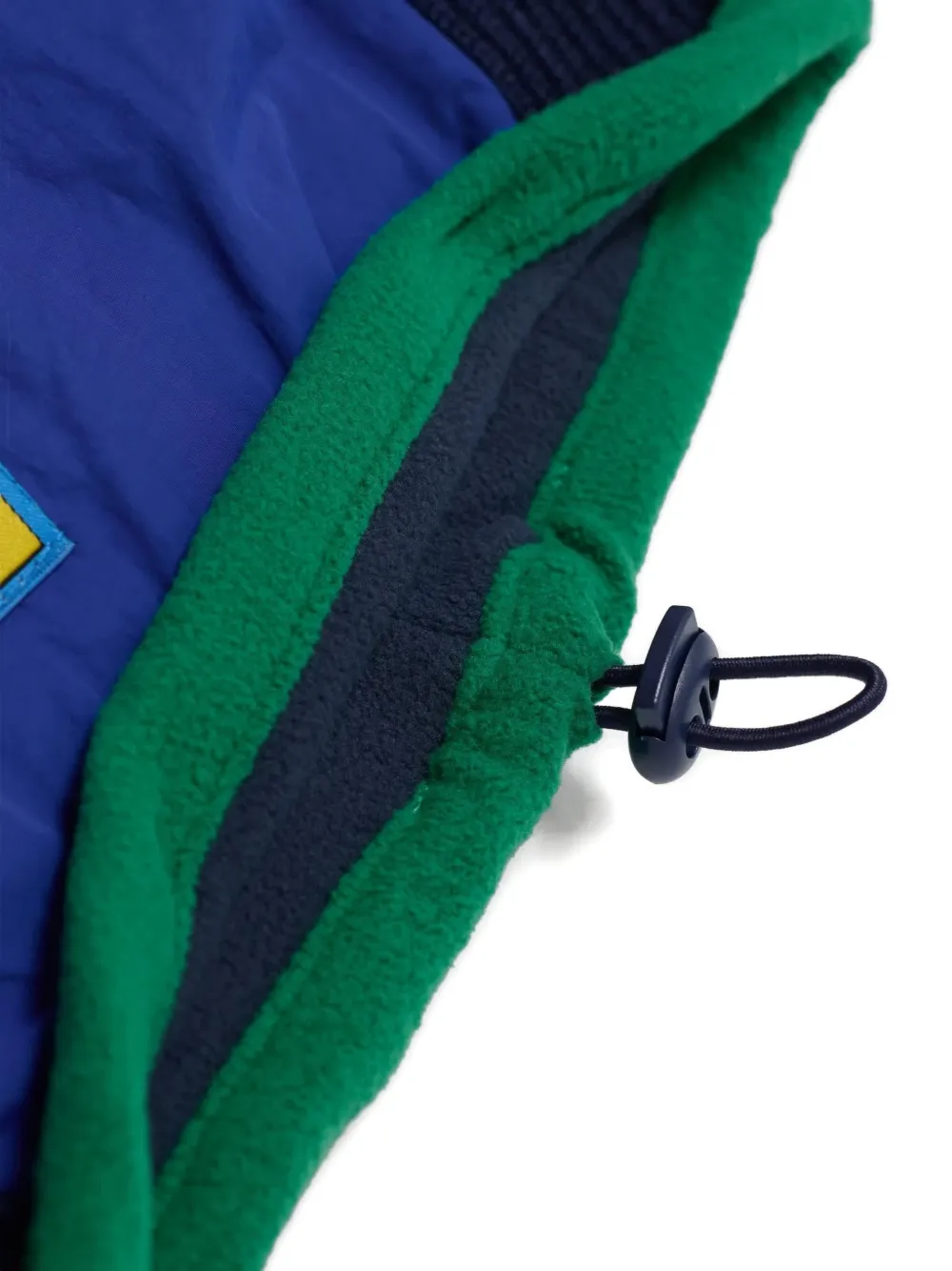 Bobo Choses colour-block logo-patch scarf Blauw