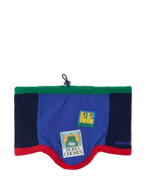 Bobo Choses écharpe colour block à patch logo