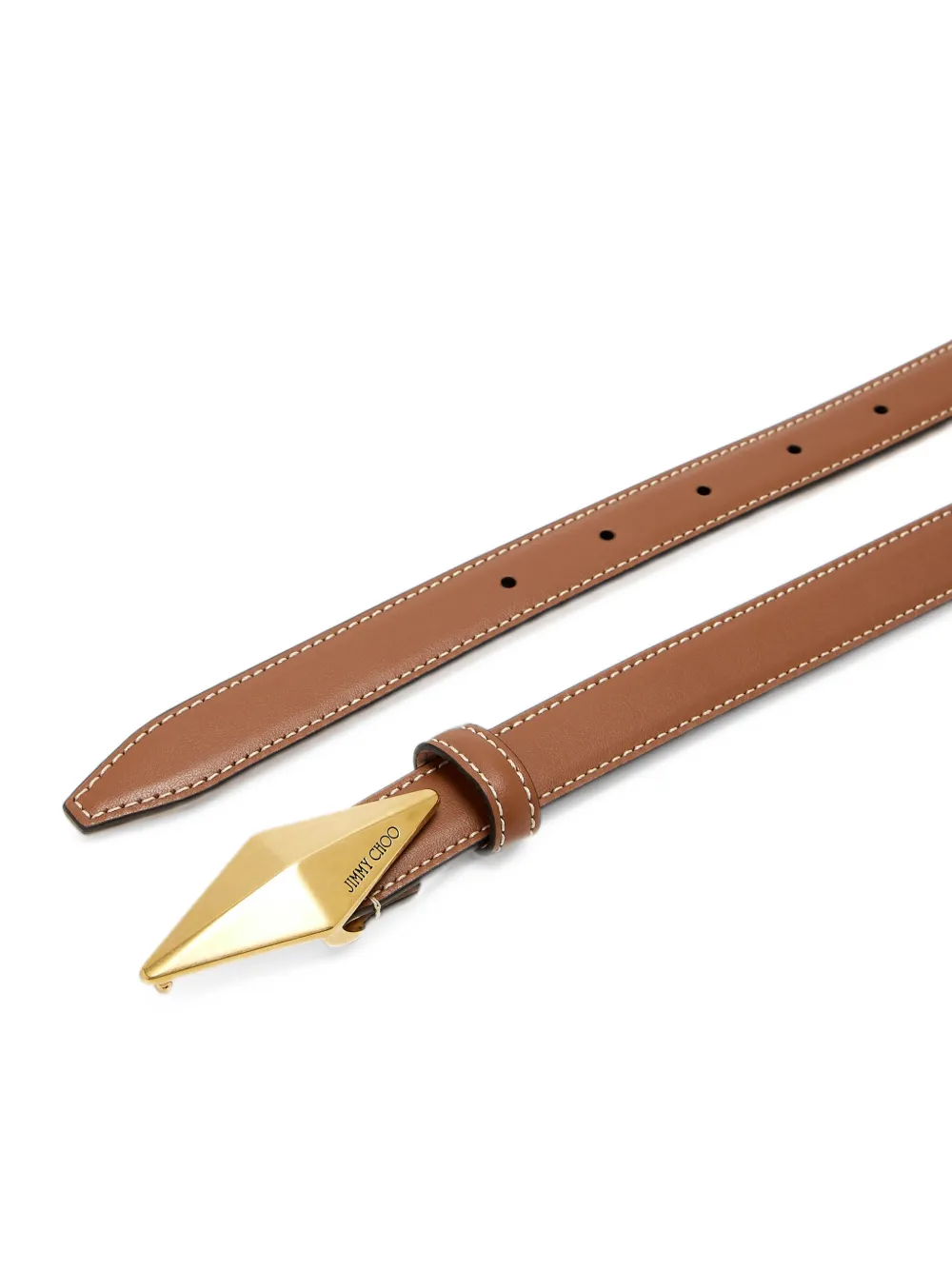 Jimmy Choo Diamond clasp belt Bruin