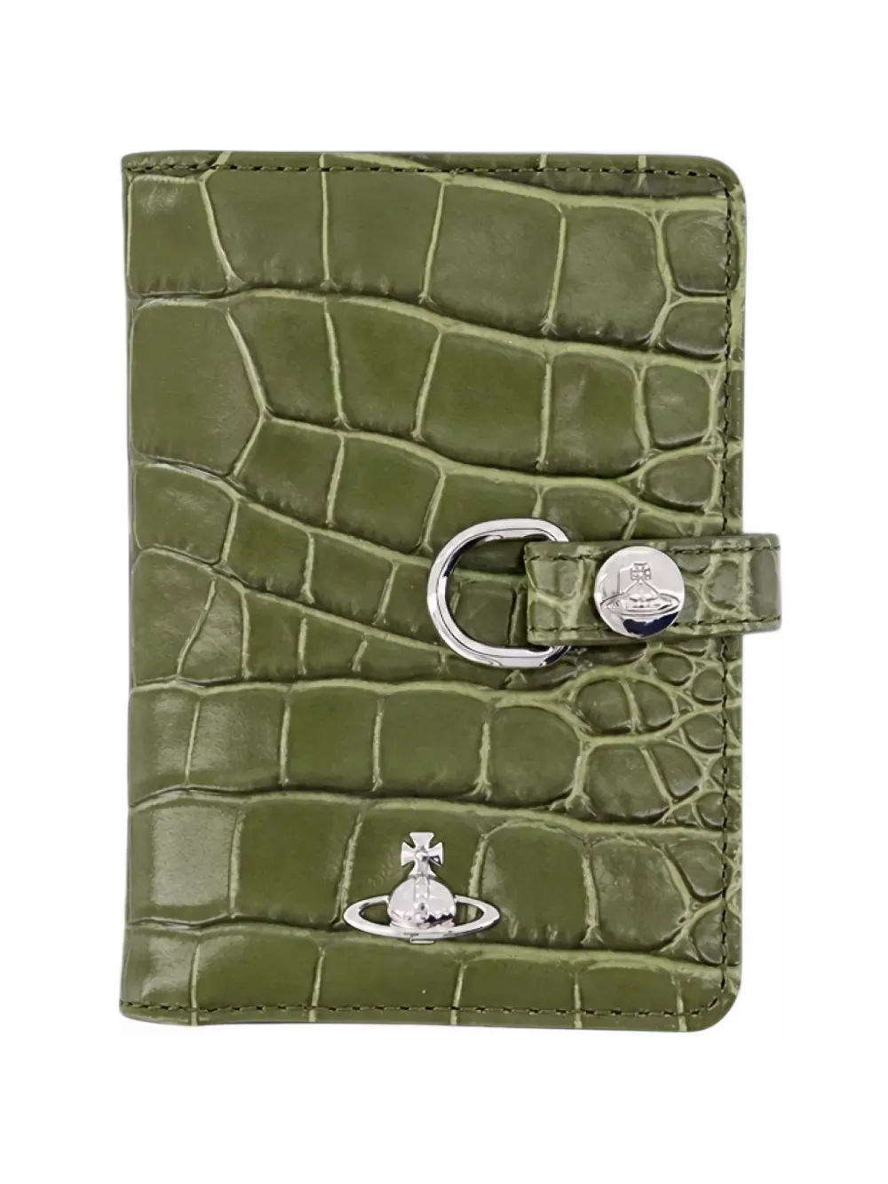 Vivienne Westwood vertical flap card holder - Verde